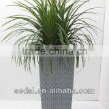 Modern Style Tall Square Rattan Flower Pots thumbnail-2