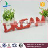 "DREAM" Shape Ceramic Letter Sign Board for Decoration thumbnail-2