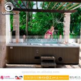 White Acrylic Whirlpool Massage Massage Type and Freestanding Installation Type pop-up tv outdoor spa