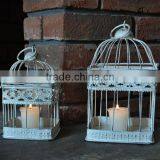 Vintage Round Decorative Iron Bird Cage Candle Holder thumbnail-2