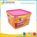 2.7L IML Biscuit Plastic Container With Lid,Square PP Biscuit Box,IML Food Container. thumbnail-1