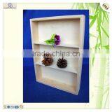 Modern Stylish Cuboid Grids Compartment Pine Wooden Plate Tray thumbnail-5
