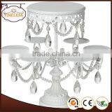 Wrought Iron Wedding Hanging Crystals Cupcake Stand thumbnail-1