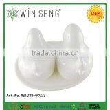 Salt And Pepper Shaker Salt Pepper Bottle With Holder Set Ceramic Crafts thumbnail-5