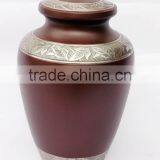 Brown Coloured Handmade Antqiue Metal Urns thumbnail-1