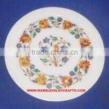 Elegant Marble Inlay Plate Vendor thumbnail-1