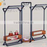 Custom Made Floor Standing Clothes Hanger Hat Stand Metal Clothes Display Rack thumbnail-4