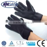 NMSAFETY Fishing hand glove/PU Leather Sewing Mechinest Glove/sport hand protection gloves