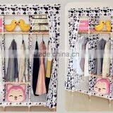 Lower Price Fabric Collapsible Living Room Simple Wardrobe thumbnail-5