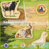 Wholesale 23 Pieces Wooden Christmas Puzzles Kids Magnetic Christmas Puzzles Children Wooden Christmas Puzzles W14J003 thumbnail-4