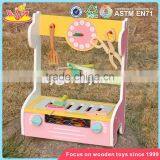 Wholesale Preschool Kids Play Barbecue Wooden Toy Bbq Set New Design Girls Wooden Toy Bbq Set W10C302 thumbnail-4