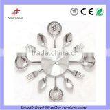 2015 Kitchen Design Creative Wall Clock With Plastic Fork And Spoon thumbnail-5