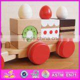 High Quality Child Happy Cartoon Toy Cheap Pull Shape Block Train Toy W05B089-A1 thumbnail-4