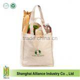Europe Market Standard Size 12OZ Canvas Shopping Tote Bag With Customized Logo thumbnail-1