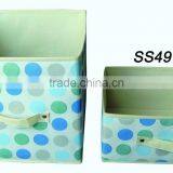Hot-welcomed Custom Printed Non-woven Fabric Foldable Storage Box thumbnail-1