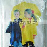 New Product Polyester Cartoon Kids Poncho, Children Rain Cape, Raincoat