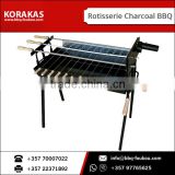 Traditional Charcoal Barbeque & Rotisserie Motor Foukou BBQ