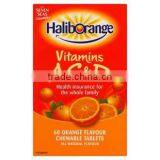 Haliborange Vitamins A C & D Orange Flavour Chewable Tablets - Pack of 60 thumbnail-1