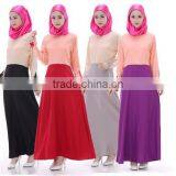 Fashion Long Sleeve Lace Zip Women Long Dress Muslim thumbnail-1