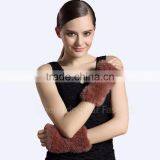 CX-A-08F Hand Knit Fashion Design Hot Womens Mink Fur Glove thumbnail-3