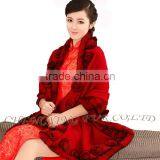 CX-B-P-40D New Products Fur Floral Cheap Wholesale Pashmina Shawl thumbnail-2