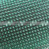 Wholesale Hotfix Plastic Rhinestone Crystal Ribbon Trimming Lake Green Mesh For Dress thumbnail-2