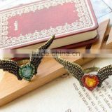 fashion wing rings with crystal, personalized antique rings