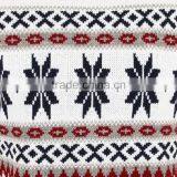Crew Neck Long Sleeve Snowflake Jacquard Christmas Sweater for Men thumbnail-2