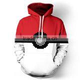 Wholesale Men's 100% Polyester Custom Your Own Design 3D Printed Sublimation Hoodie thumbnail-3