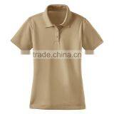 Wholesale Blue Color Women New Design 100% Polyester Plain Dry Fit Polo Shirt thumbnail-6