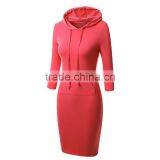 TOP Fashion Casual Long Hoodie Pocket Hoodies Women Slim Sexy thumbnail-3