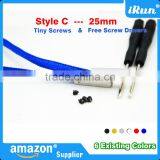 Gold/Silver/Gun Black/White/Red/Blue Metal Lace Aglets - YEEZY Shoe Lace Tips DIY Replacement Screw-On - Yeezy Metal Aglet thumbnail-4
