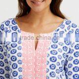 Hot Sale Cover up Beach Embroidery Printed Dress thumbnail-3