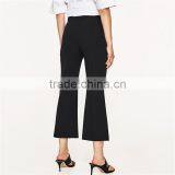 Breathable Black Pearl Studded Dress Black Pants With Slits thumbnail-4