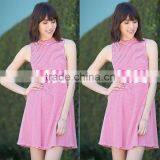 Sample Women Red Color Cotton Dresses thumbnail-5
