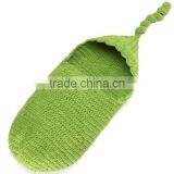 Photography Prop Crochet Baby Swaddle Baby Sleeping Bag Knitted Baby Hat Photo Prop thumbnail-6