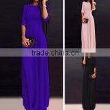 OEM Fashion Sellers Lounger Dresses New One Piece Maxi Long Evening Dress for Fat Women thumbnail-1