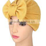 2017 Spring and Summer Europe and the United States Trade India Headscarf Hat Head Cap Bowknot Pineapple Flower Muslim Cap thumbnail-1