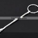 Wolesale 5 PCs Silver Plated Key Chain&Key Rings For European Beads 10cm thumbnail-3