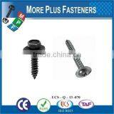 Taiwan M3.9-1.4 x 9.5mm Phillips Drive Pan Head Grade A2 Type C Point Stainless Steel Sheet Metal Screw Tapping M3 M12 With Hex thumbnail-2
