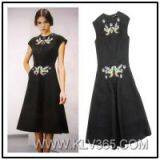 New Dress Ladies Fashion Dress Simple Long Dress thumbnail-1