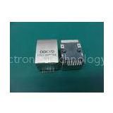 Single Port 1X1 SMT 8 Pin Rj45 Connector Tab-Down With Transformer