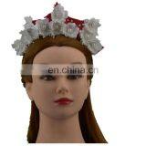 Artificial Princess Flower Headband Crown thumbnail-4