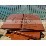 Library Decoration Corten Steel Sculpture thumbnail-6