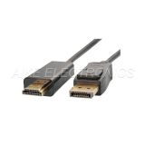 Displayport Male to HDMI Male Adaptor Cable,Support 1920x1080@60HZ
