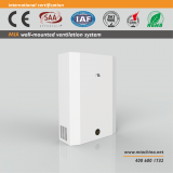 MIA Ventilation Wall Mounted Recuperator System Heat Exchanger/ERV/HRV Model: MIA-AHE/BGL thumbnail-2