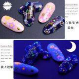 New Glow In The Dark Butterfly Petals Set Stylish Party Nail Applique Charm With Durable Light Fluorescent Nail Sticker thumbnail-3