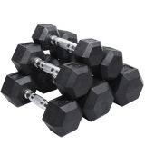 Iron Cast Painted Black Dumbbells thumbnail-2