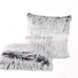 High Quality Grey Peacocks Feather Imitation Faux Fur Throw Pillows Breathable Soft Real Peacock Fur Pillows thumbnail-2