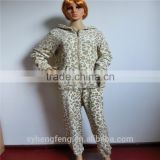 Shaoxing factory wholesale printing coral fleece women animal pajamas